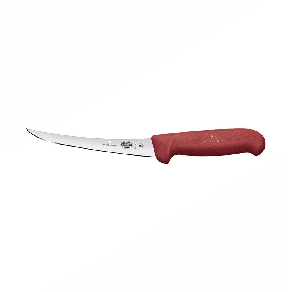 Krökt smalt blad fibrox boning kniv 12 cm