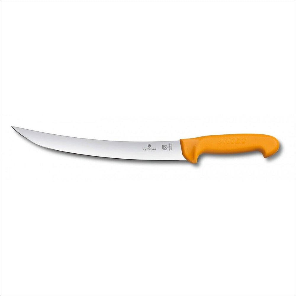 Coltello da macellaio rigido curvo rigido (giallo)