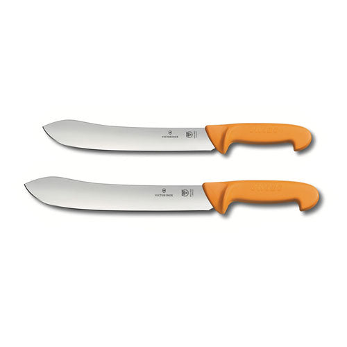 Swibo Wide Tip Stiff Blade Butcher's Knife (Yellow)