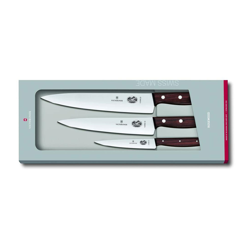 Set de talla de palo de rosa victorinox