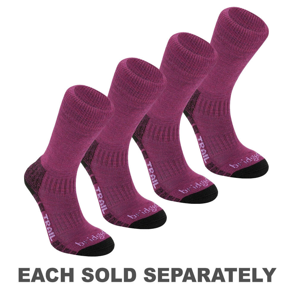 Hike Lightweight Performce Womens Sock Berry