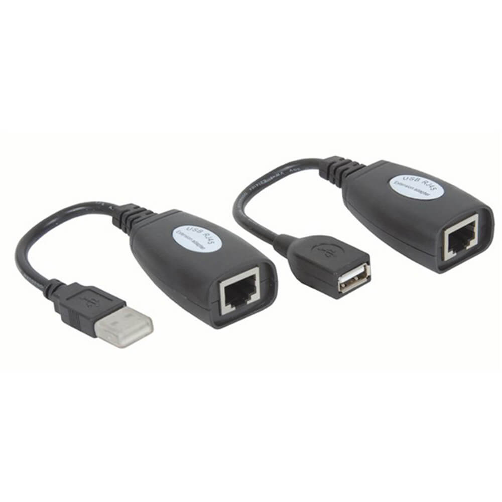 Extension Adaptor (USB1.1 Tx/Rx Cat5 RJ45)