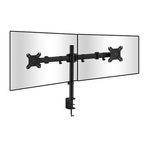 Monitor Desk Mount Double Bracket (Black)