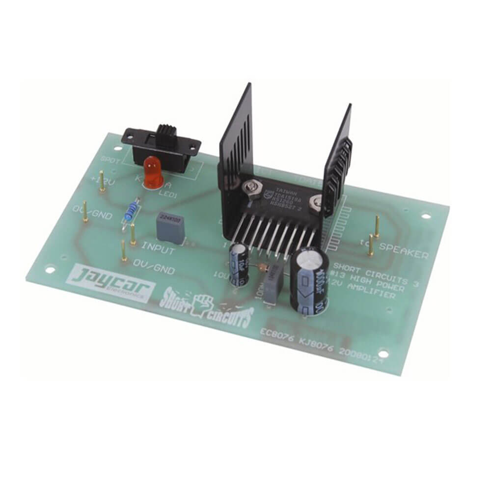 Short Circuits Three Project #13 High Power 12V Amplifier