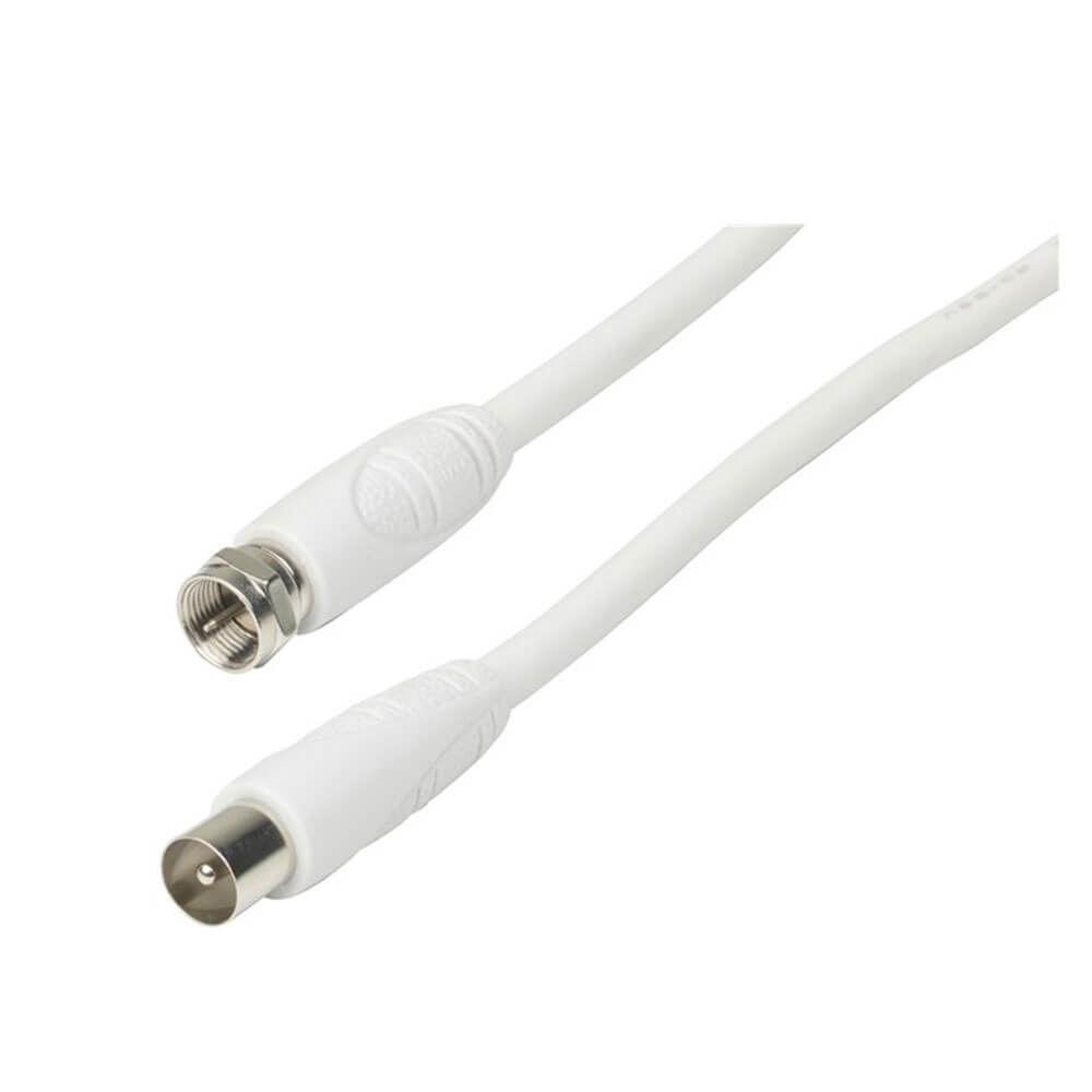 Enchufe de tipo F al cable de enchufe coaxial de TV 1.5m