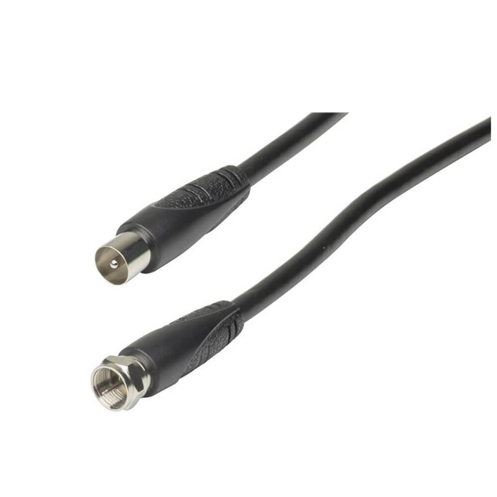 Enchufe de tipo F al cable de enchufe coaxial de TV 1.5m