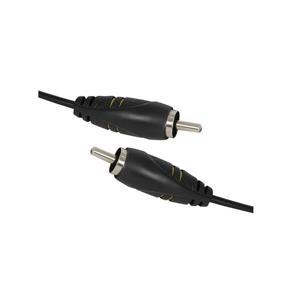 Plug RCA pour brancher le câble coaxial RG59U (jaune)