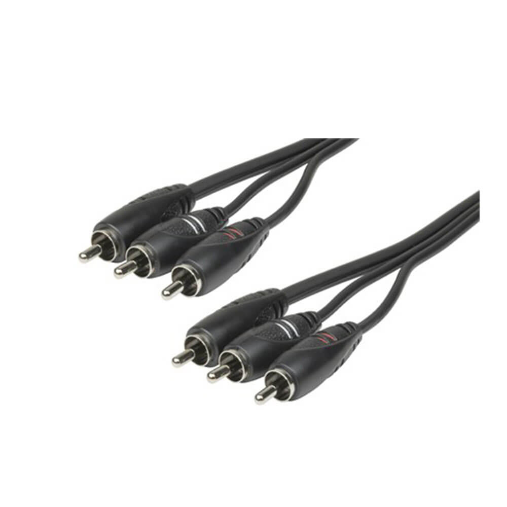 3 RCA wtyczki do wtyczek kabel podłączania wizualnego audio