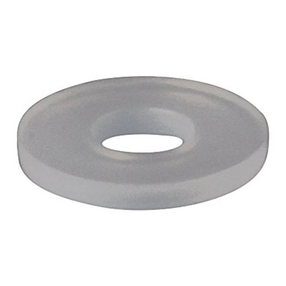 M3 Flat Nylon Washers (White)