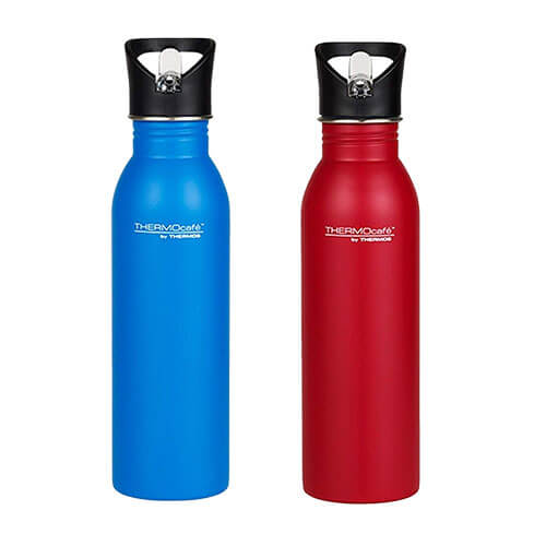 S/Steel Single Wall Hydration Bottle w/Straw