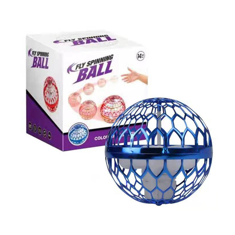 Bola mágica de giro voador com luzes LED