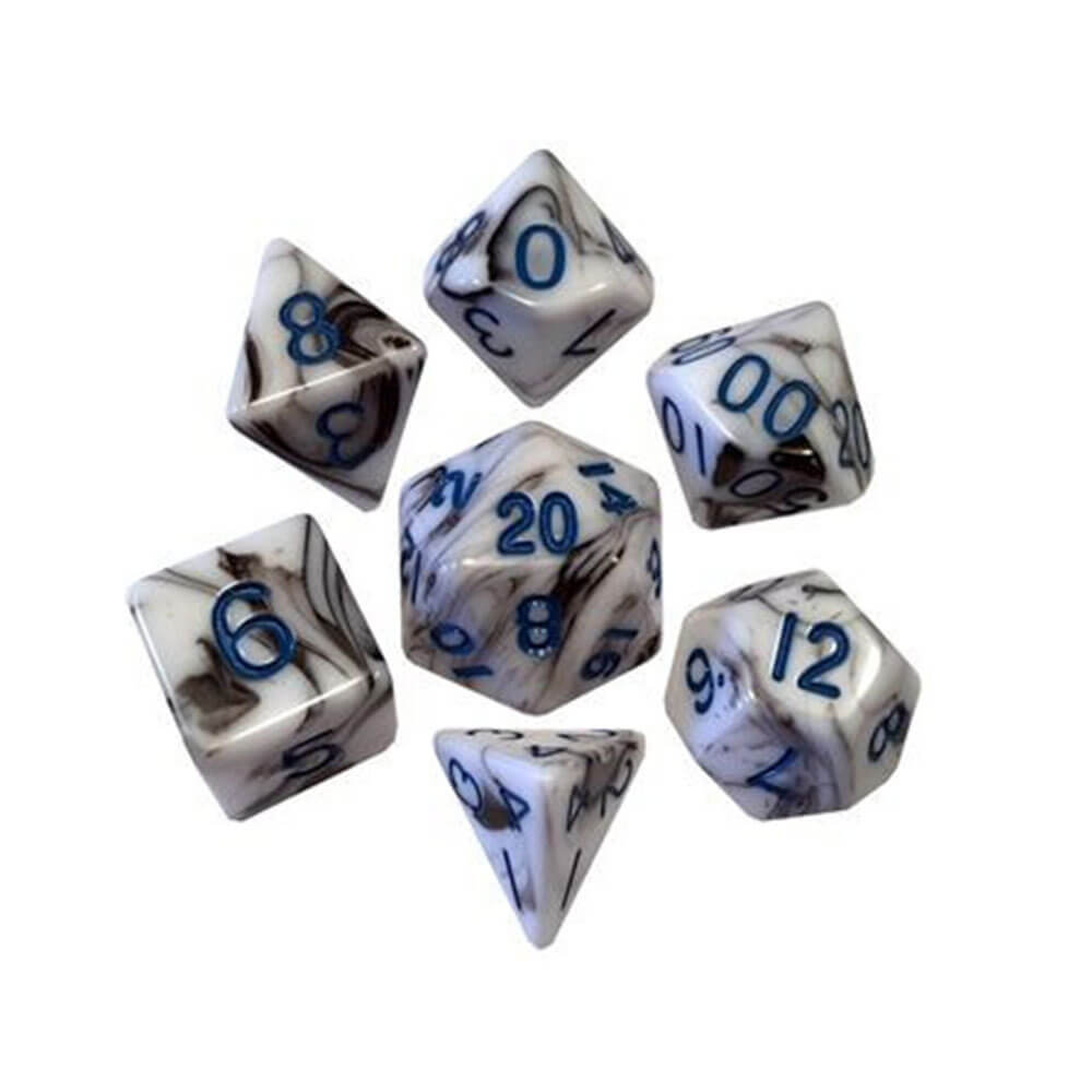 Metallic Dice Gameacrylic Dice Set Marble (Numbers)