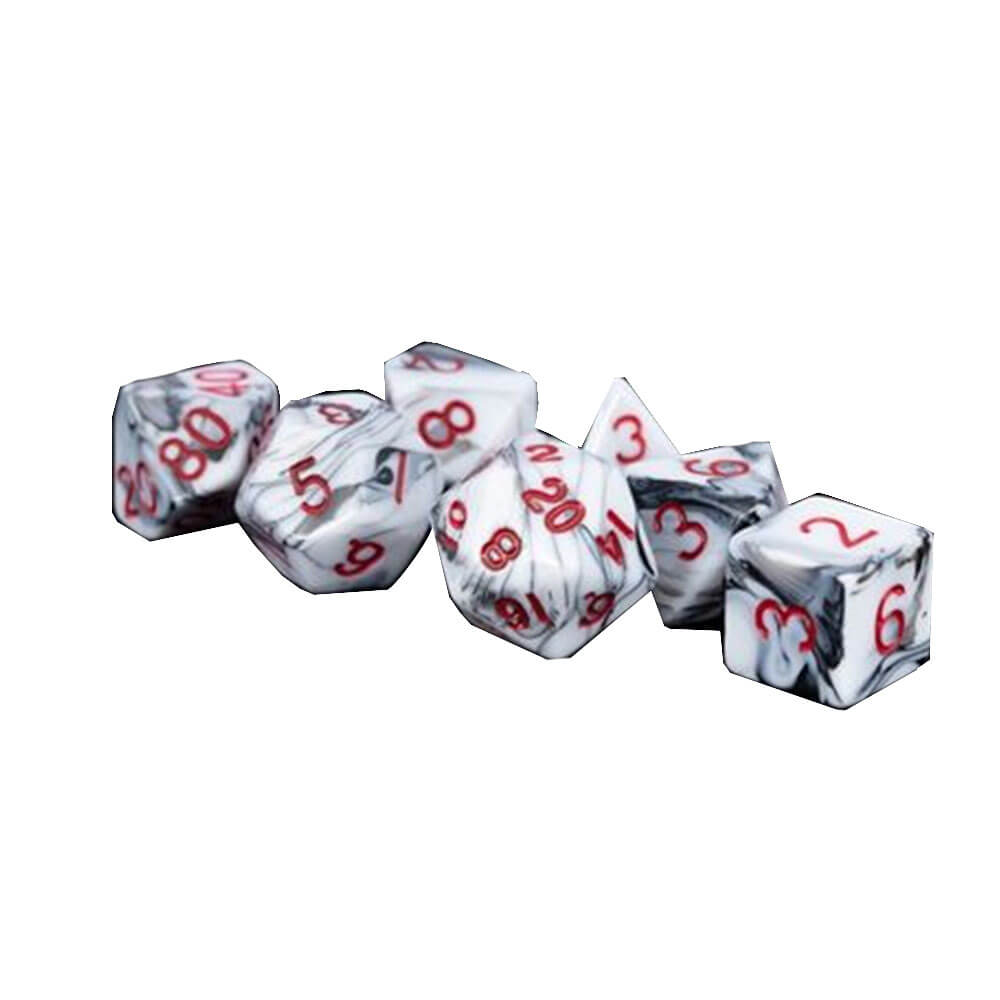 Metallic Dice Gameacrylic Dice Set Marble (Numbers)