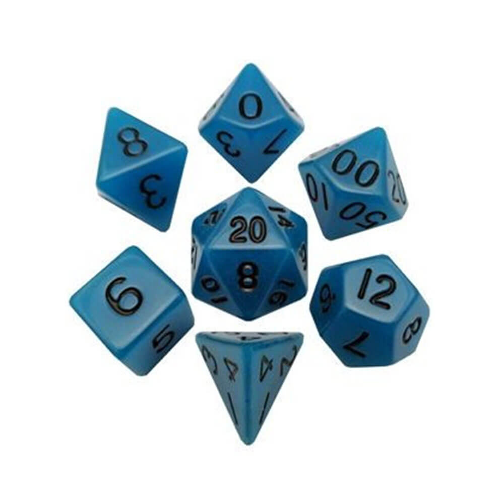 MDG acrílico DICE Set Glow en la oscuridad