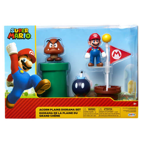 World of Nintendo 2.5" Acorn Plains Diorama Set Fig (5 Fig)