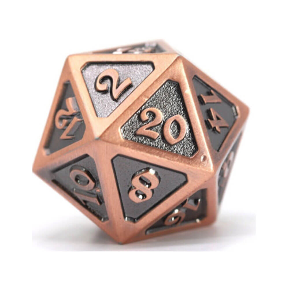 D20 Die Hard Dice Metal Mythica Battleworn (single)