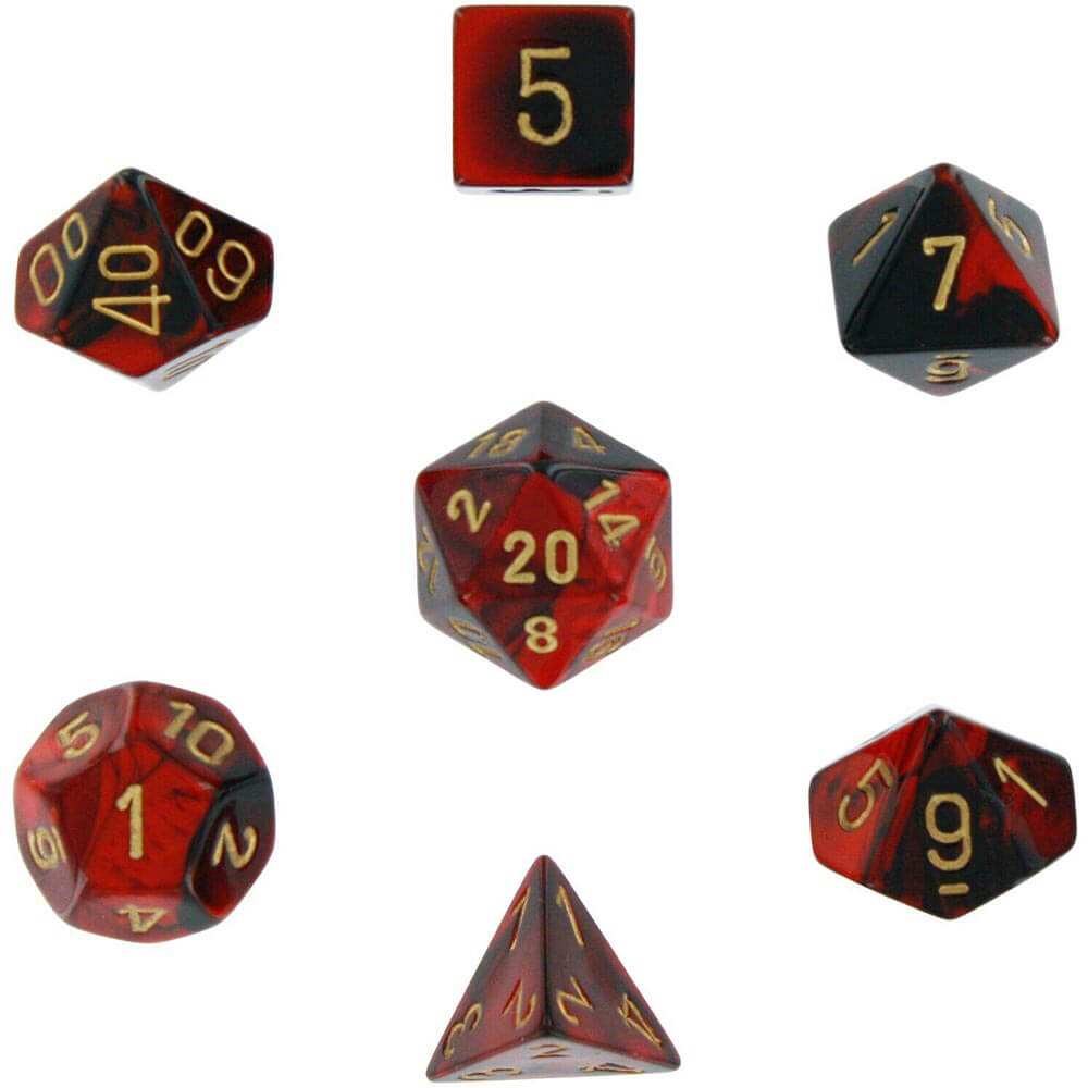 D7 Die Dice Gemini Poly (7 dados)