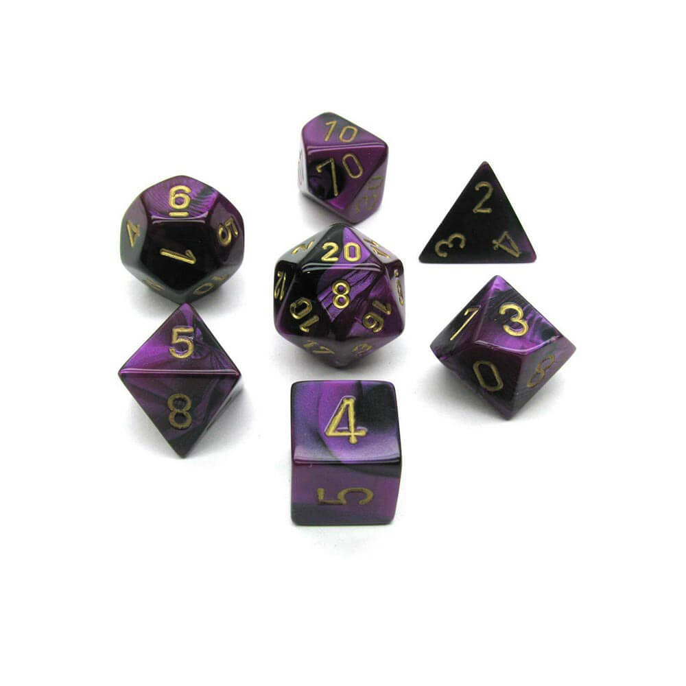 D7 Die Dice Gemini Poly (7 dados)