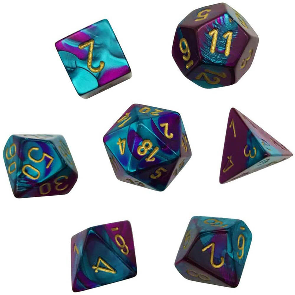 D7 Definir Dice Gemini Poly (7 Dados)