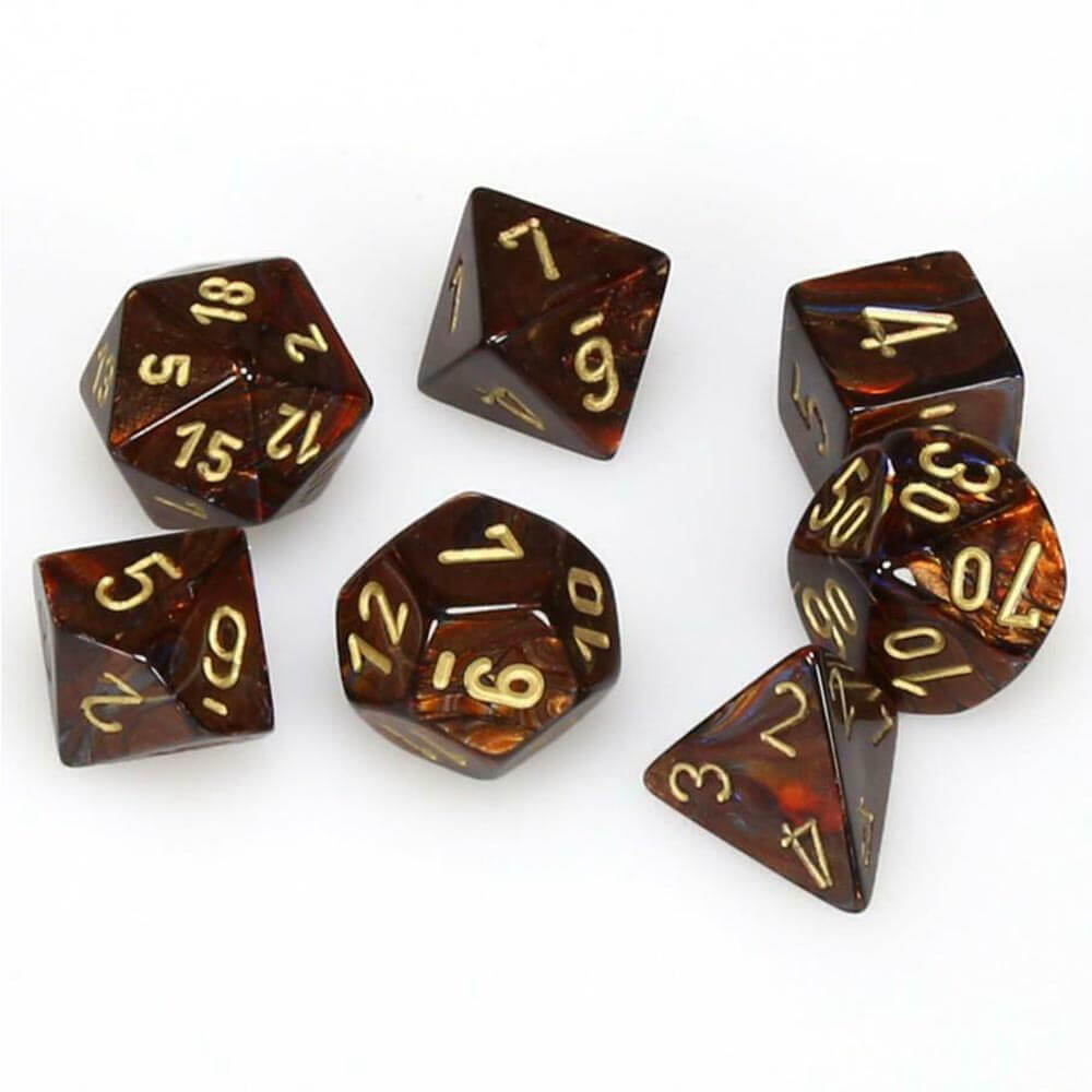 D7 Die Set Dice Scarab Polyédrique (7 dés)