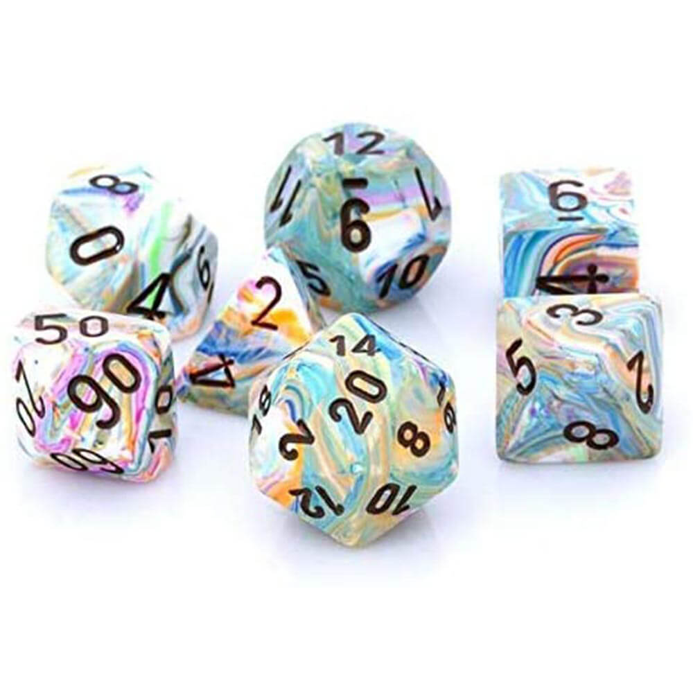 D7 Die Set Dice Festive Polyhedral (7 Dice)