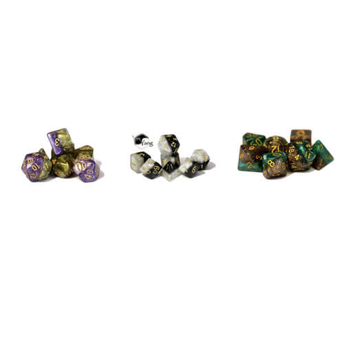 Halfsies Dice (Set of 7 Poly Dice)