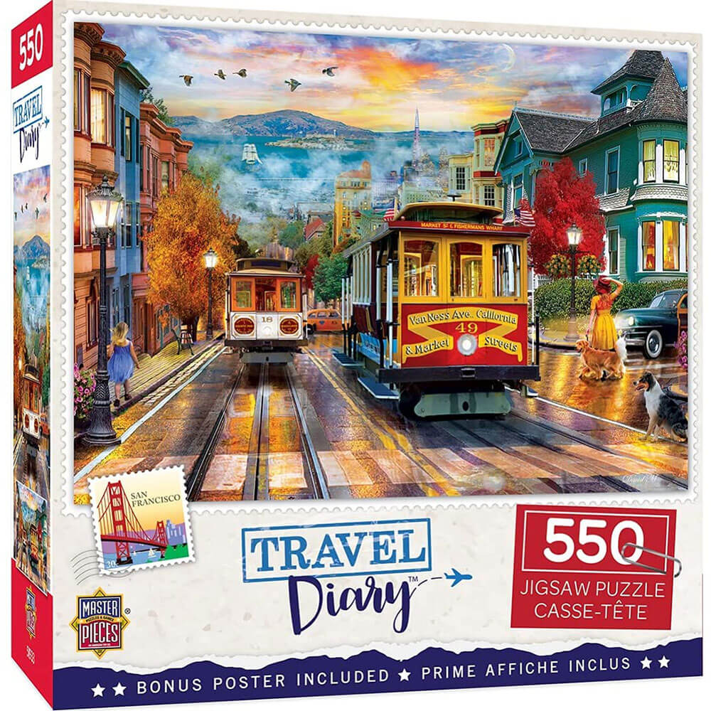 Masterpieces Travel Diary 550pc puslespil