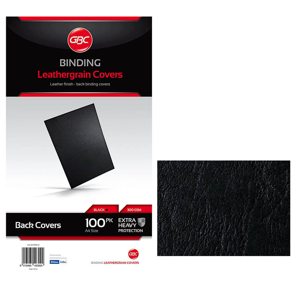 GBC IBICO Leathergrain Covers A4 100pk