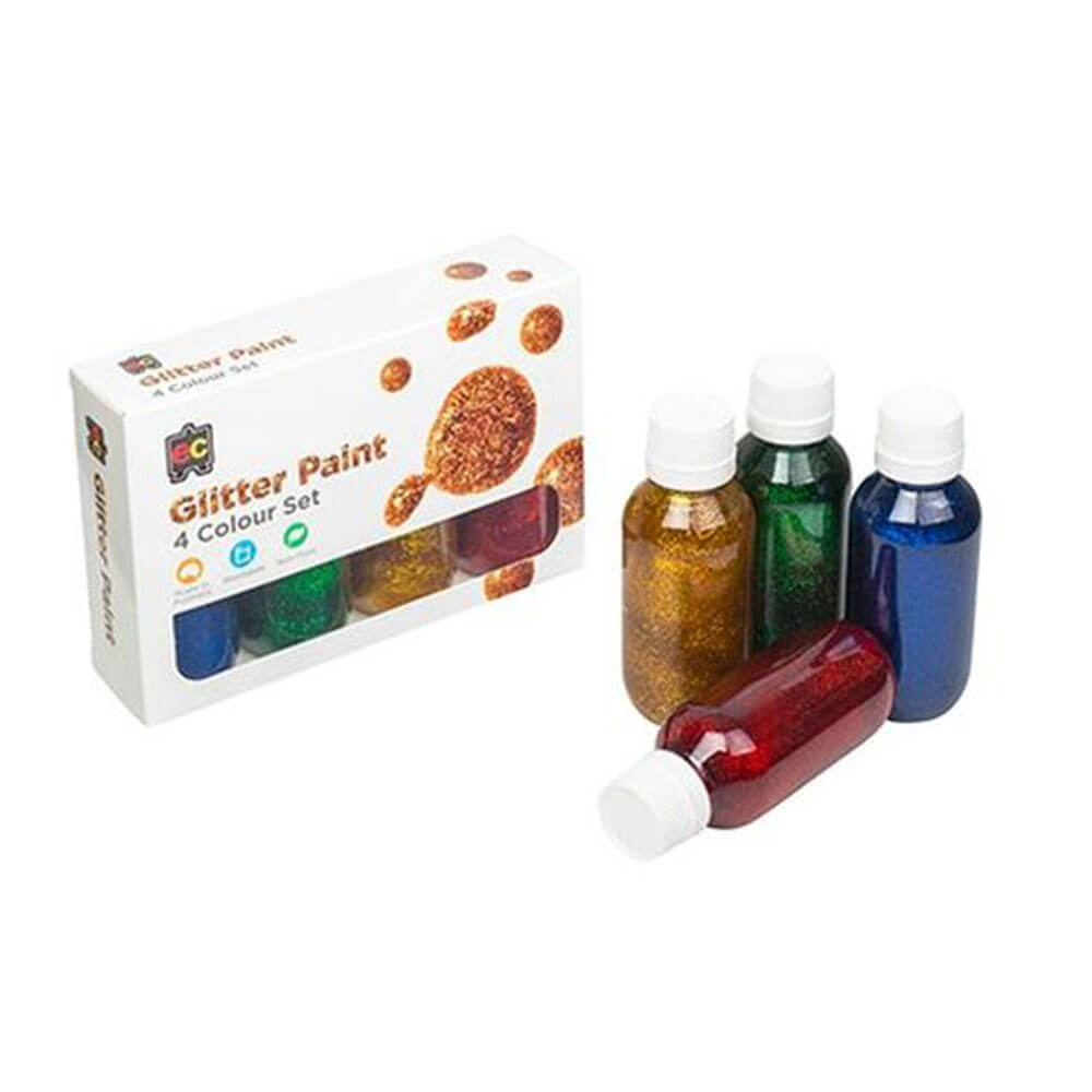 EC Glitter Paint Set 4st Diverse 100 ml