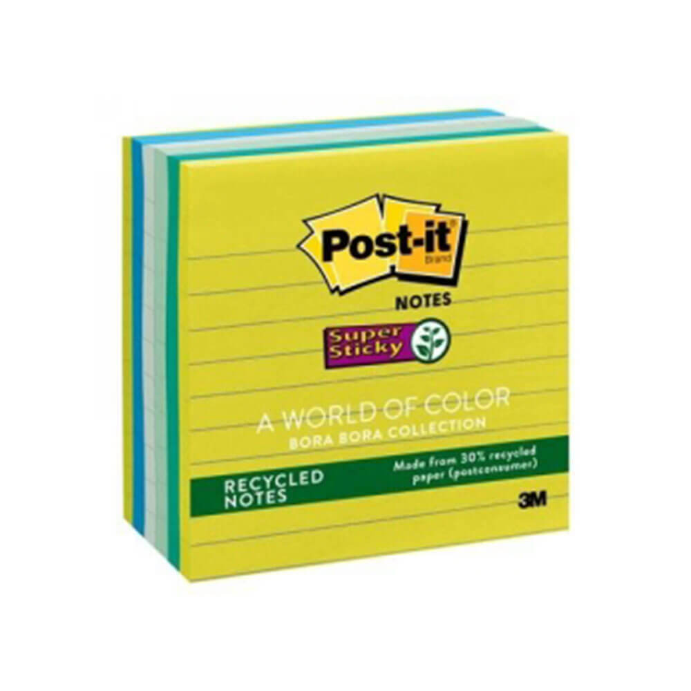 Notes super autocollantes bordées de post-it 6pk