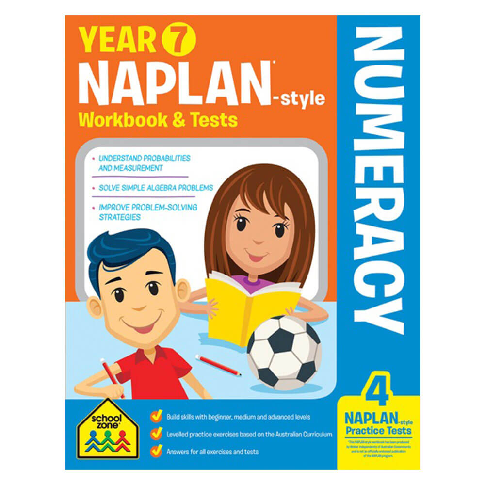 SchoolZone Naplan 7年ワークブックとテスト