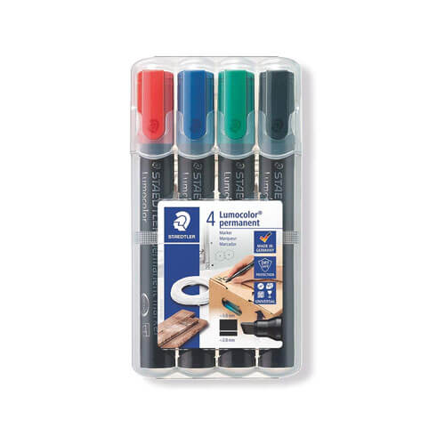 Staedtler Lumocolor Chisel Tip Marker Assorted