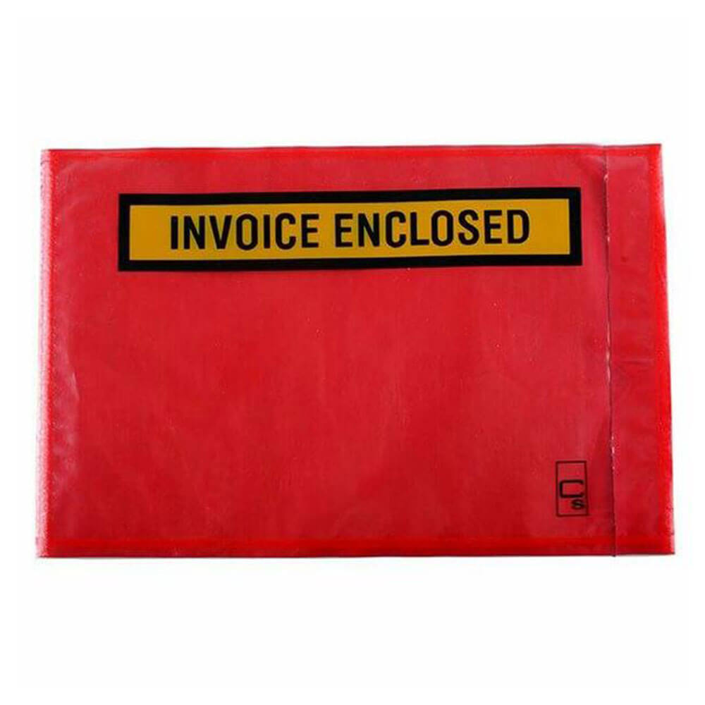 Cumberland Invoice Labelopes Red 1000pk