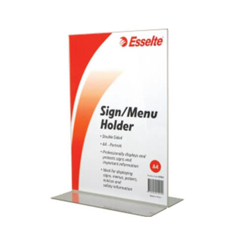 Esselte Double Sided Menu/Sign Holder A4