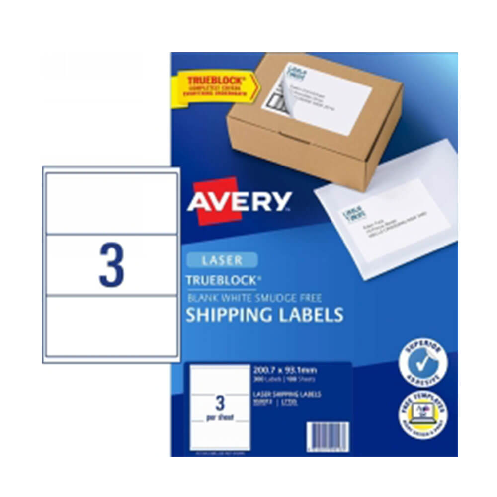 Avery Shipping Etiqueta White 100pk