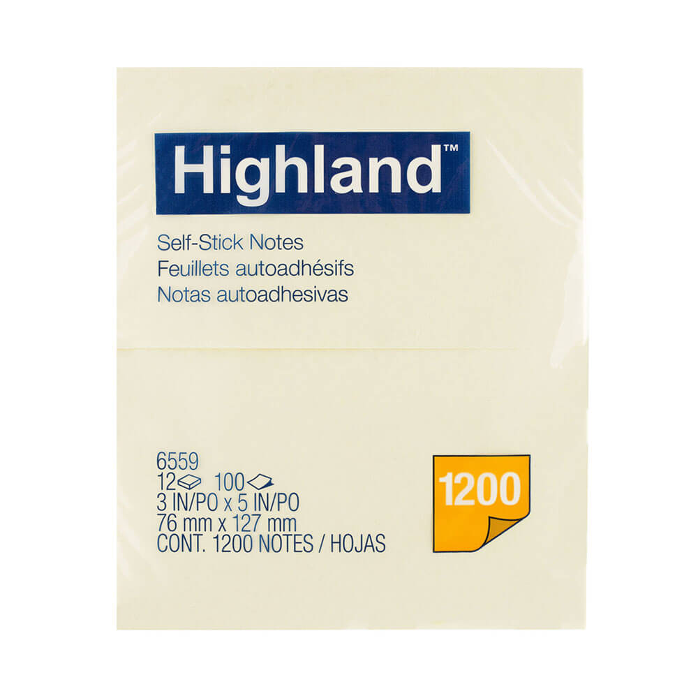 Highland Stick na notatkach żółty 12pk