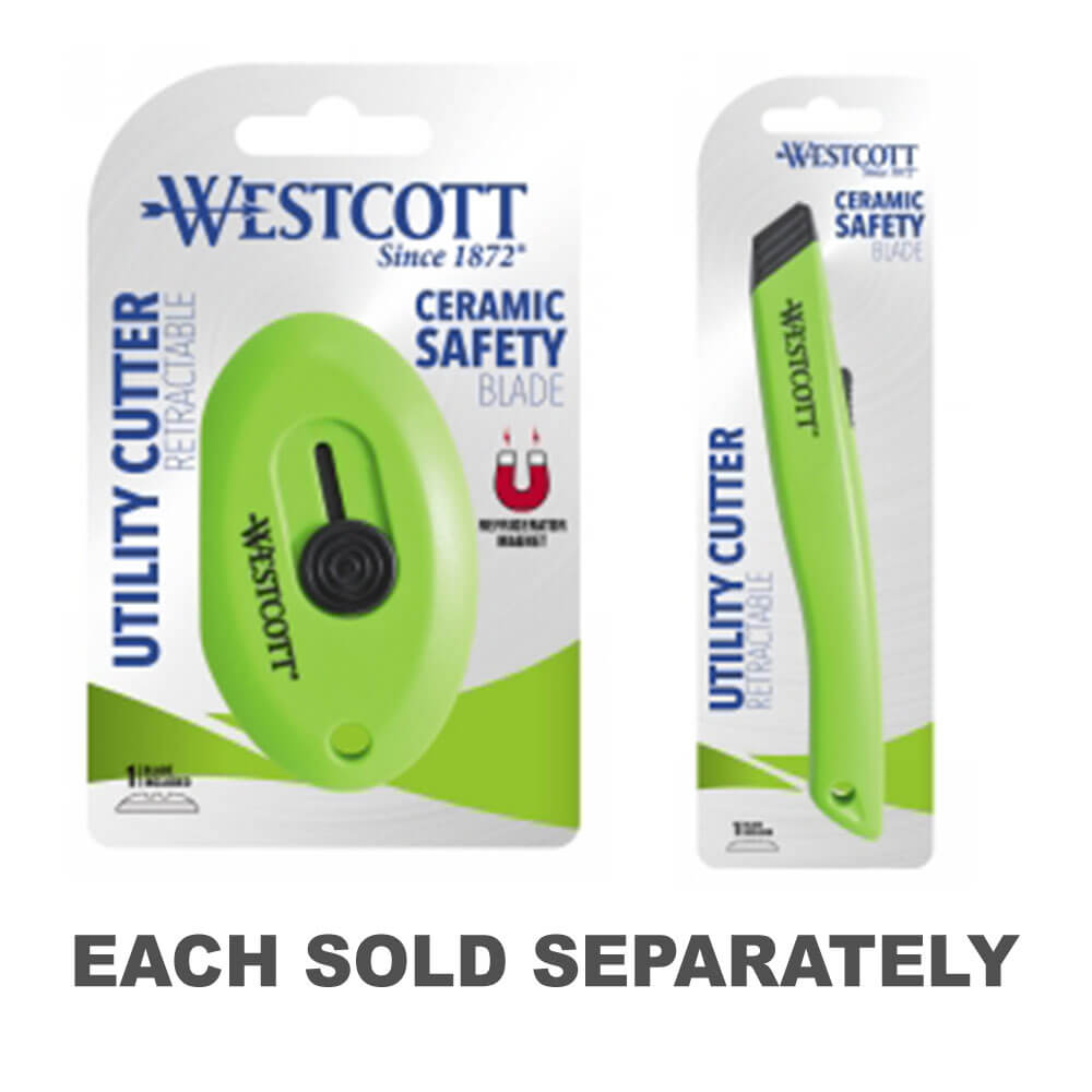 Westcott Retractable Ceramic Box Cutter (Green)