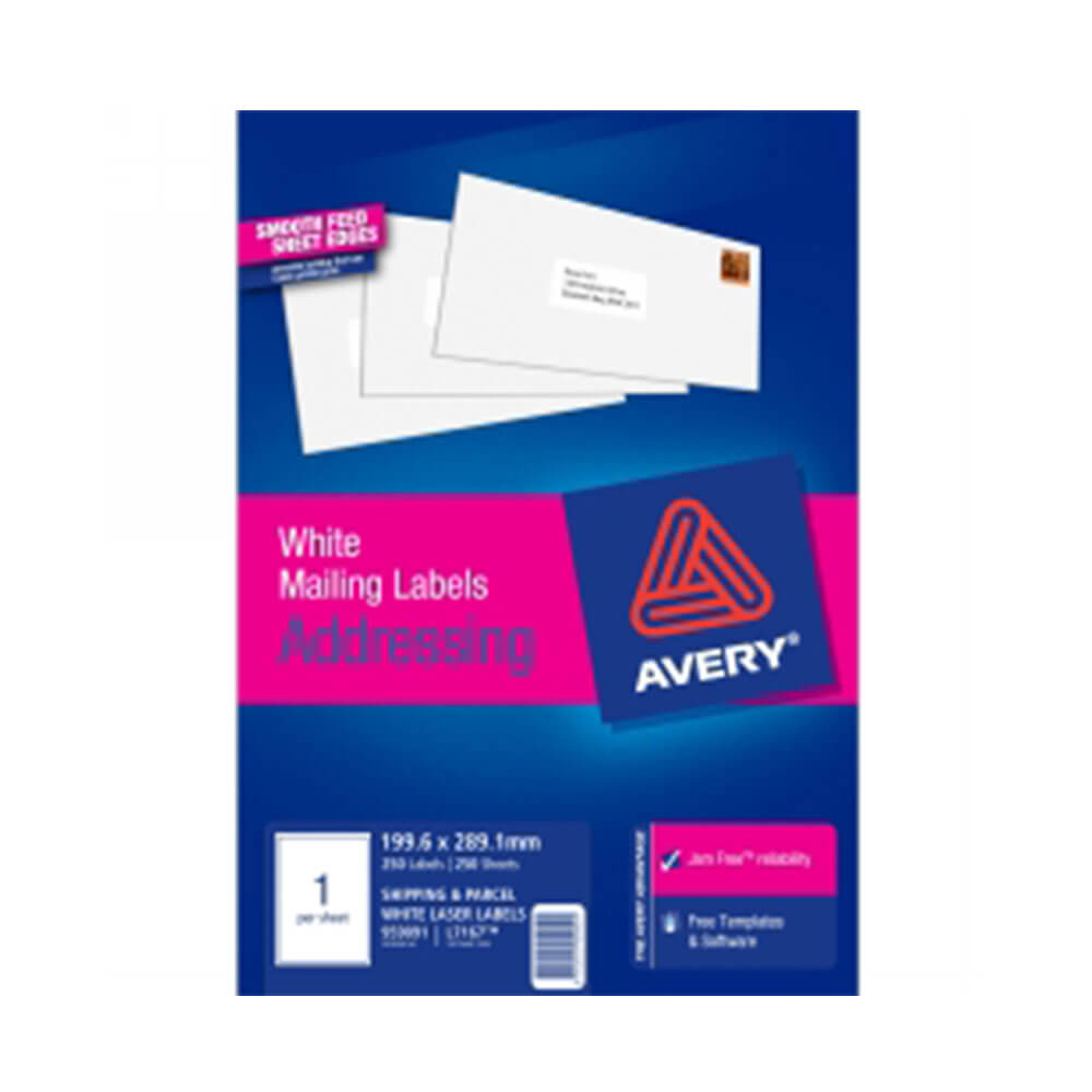 Etichetta laser di spedizione Avery 250pk