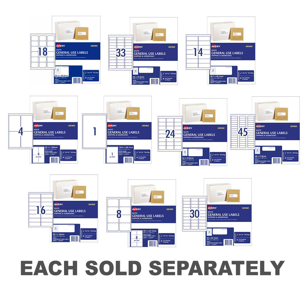 Avery Copier/Laser Label 100pk