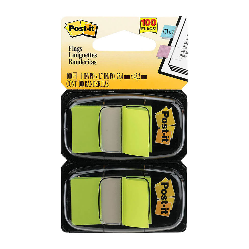 Post-it Twin Pack-flag 100stk