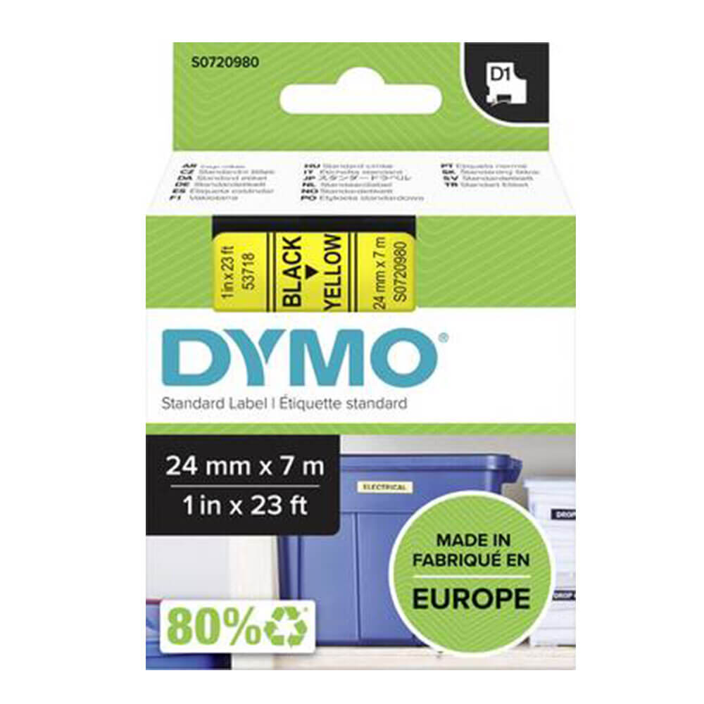 Dymo D1 -tape -label 24 mmx7m