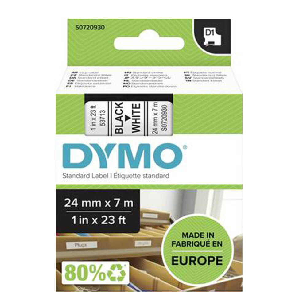 Rótulo de fita DYMO D1 24mmx7m