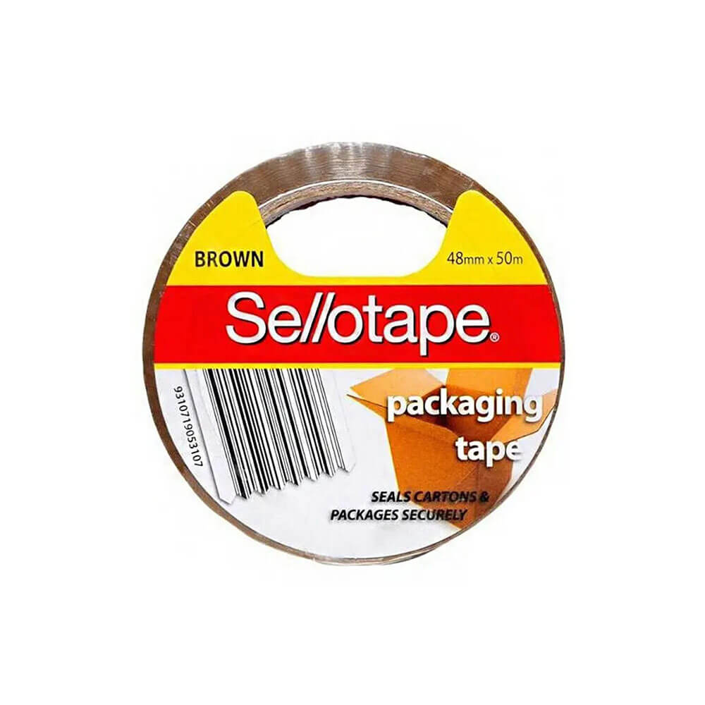 Fita de embalagem Sellotape (marrom)