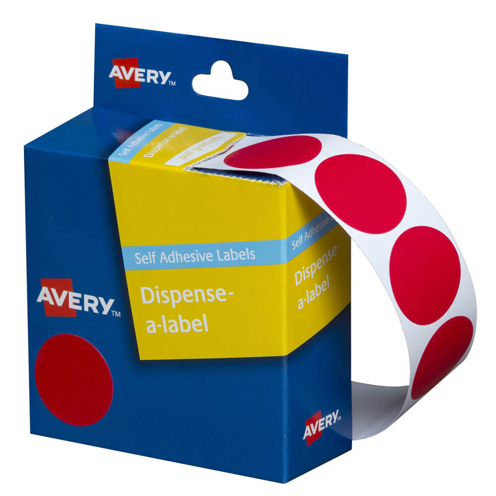 Rótulos de pontos auto-adesivos de Avery 24mm (500pcs)