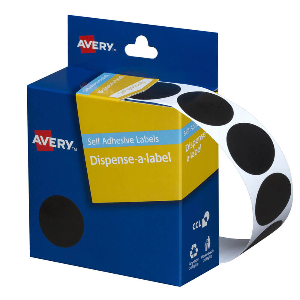 Étiquettes à points auto-adhésives Avery 24 mm (500pcs)