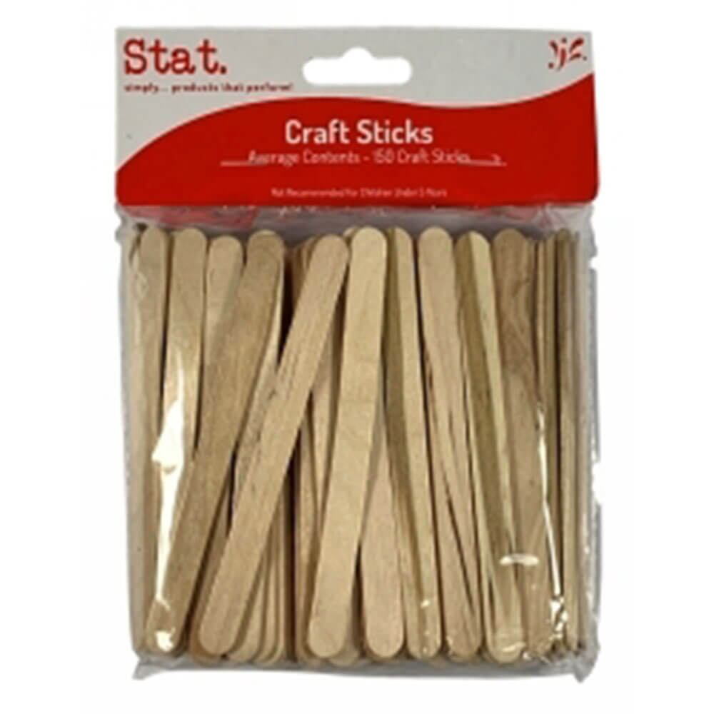 Sticks d'artisanat en bois (150pk)