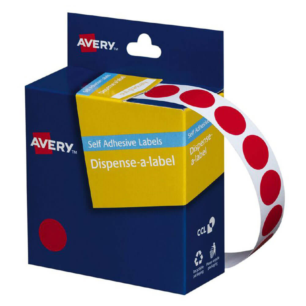 Avery zelfklevende dot-labels 14 mm (1050 stcs)