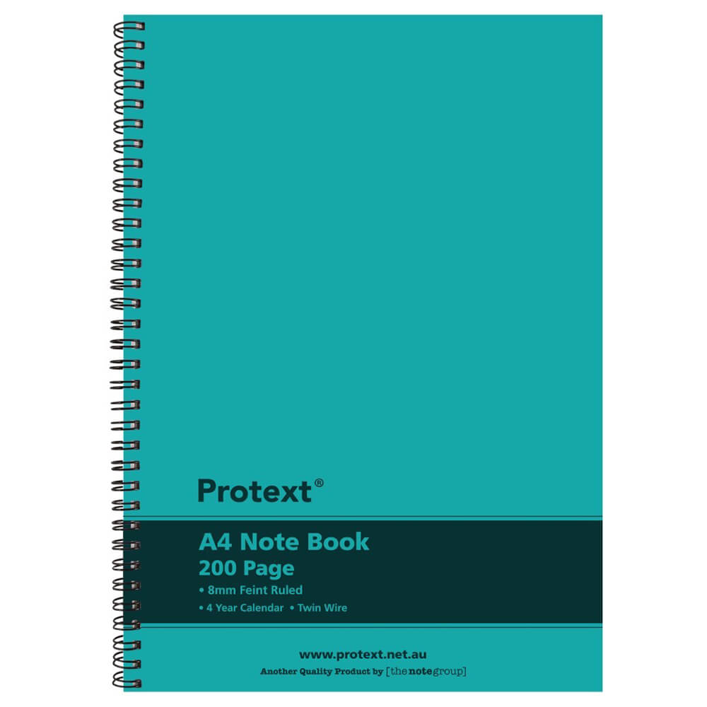 Caderno de arame Twin, de 200 páginas (A4) Protext Twin Wire (A4)