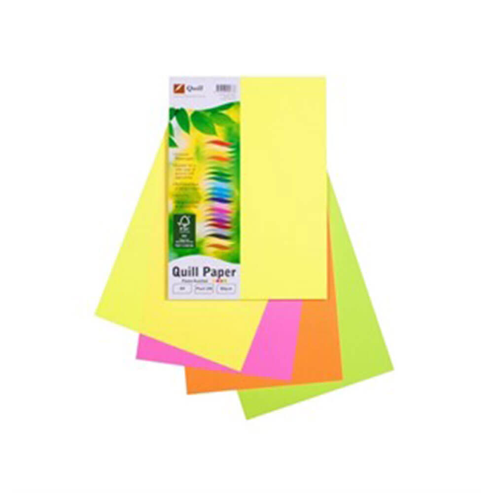 Quill MultiOffice Paper 100pk 80GSM A4 (Assortered)