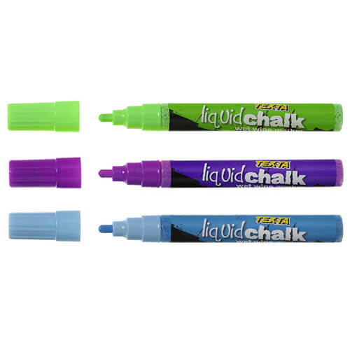 Texta Liquid Chalk Bullet Tip Wet Wipe Marker